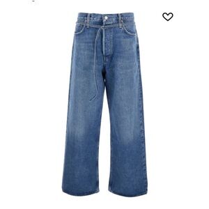 Agolde Blue Wide-Leg Jeans